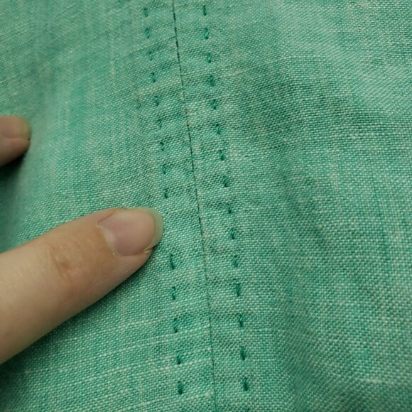 Tommy Bahama Relax Linen Teal Short Sleeve Casual Button Down Shirt XL - Picture 4 of 10